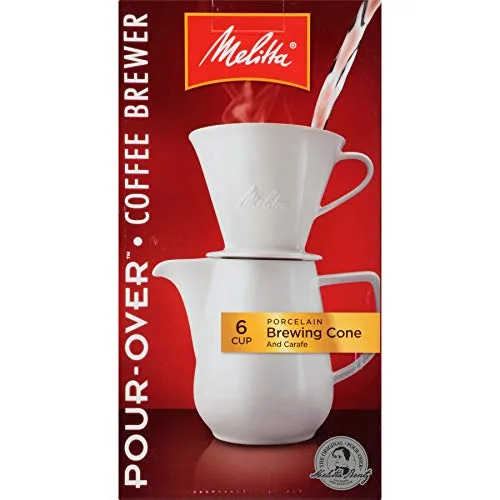 1. Melitta Porcelain Pour-Over Carafe Set
