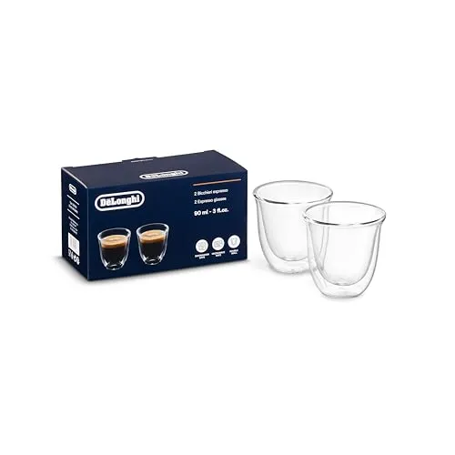 # 1. DeLonghi Double-Walled Espresso Cups