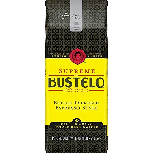 1. Bustelo Supreme Whole Bean Espresso Coffee