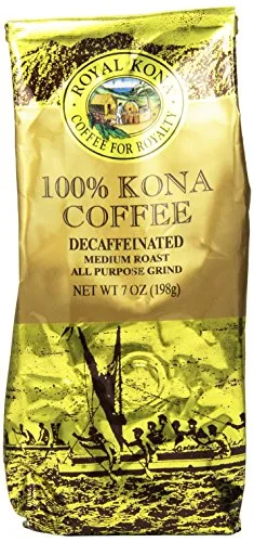 2. Royal Kona Decaffeinated 100% Kona Coffee
