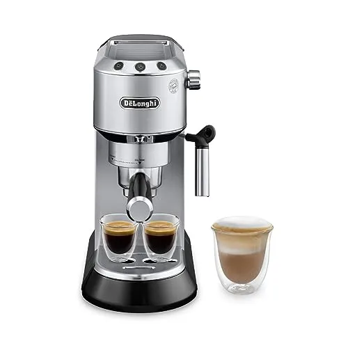 2. Delonghi DEDICA 15-Bar Pump Espresso Maker