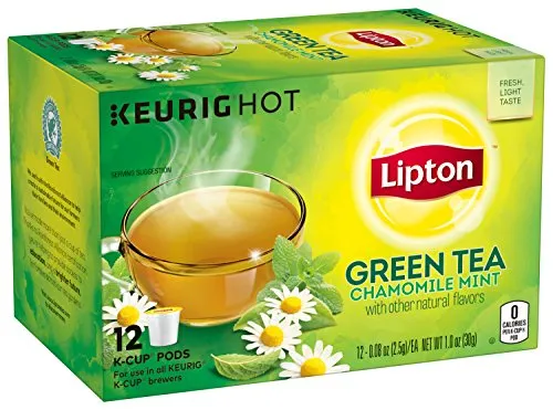 1. Lipton Chamomile Mint Green Tea K-Cups
