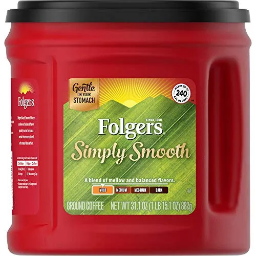 2. Folgers Low Acid Coffee