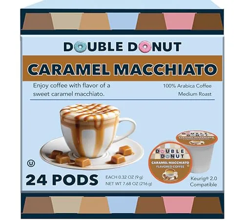 2. Double Donut Double Caramel Cappuccino