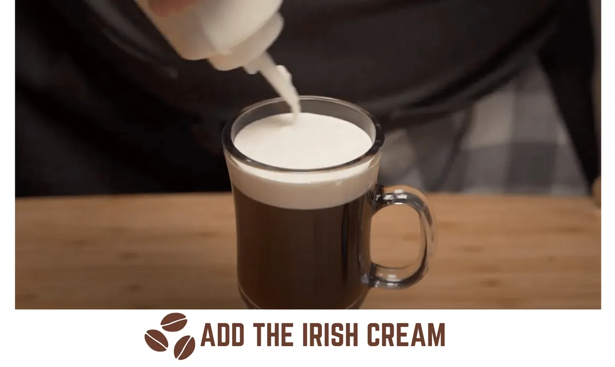 Irish Coffee with cream