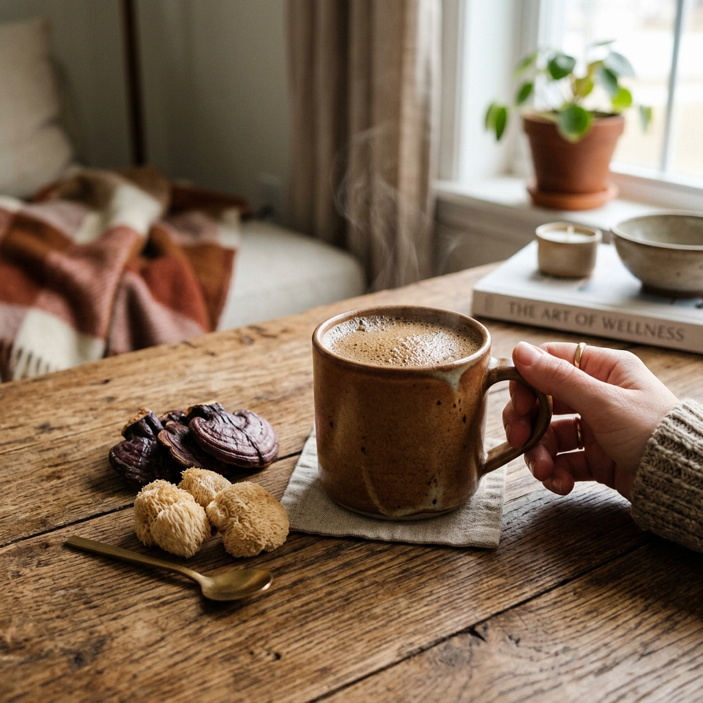 How to Make Probiotic Mushroom Coffee (Healthy Wellness Recipe)